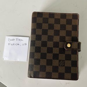 LOUIS VUITTON AGENDA MM DAMIER EBENE